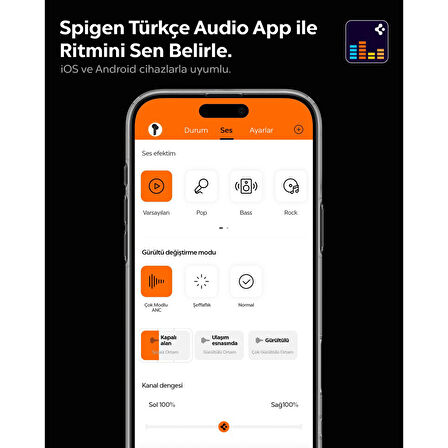 Spigen Audio SA-HP P10 Anc Kablosuz Kulaküstü Kulaklık Siyah ASD09691