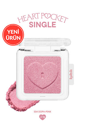 Kişiselleştirilebilir Işıltılı Tekli Far PERIPERA Heart Pocket Single (S04 Dopa-Pink)