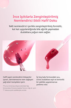 Doğal Tonlarda, Uzun Süre Kalıcı, Işıltılı Tint PERIPERA Water Bare Tint (#15 Buying Pink)