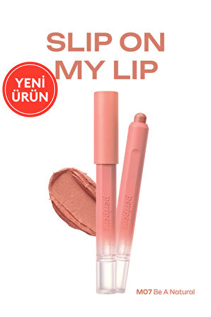 Tek Dokunuşla Pürüzsüzce Uygulanan Hafif Yapılı Kalem Ruj PERIPERA Slip On My Lip (M07 Be A Natural)