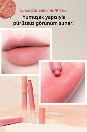 Tek Dokunuşla Pürüzsüzce Uygulanan Hafif Yapılı Kalem Ruj PERIPERA Slip On My Lip (M07 Be A Natural)