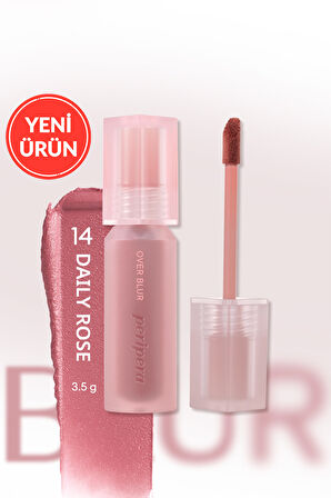Gün Boyu Kalıcı Pürüzsüz Matlık Sunan Tint PERIPERA Over Blur Tint (014 Daily Rosy)