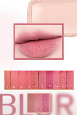 Gün Boyu Kalıcı Pürüzsüz Matlık Sunan Tint PERIPERA Over Blur Tint (014 Daily Rosy)