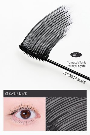 Kirpikleri Tek Tek Ayırıp Kıvıran Maskara CLIO Kill Lash Superproof Mascara Fine 01 Vanilla Black