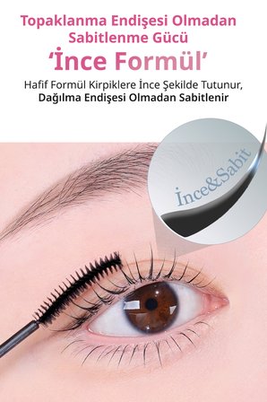 Kirpikleri Tek Tek Ayırıp Kıvıran Maskara CLIO Kill Lash Superproof Mascara Fine 01 Vanilla Black