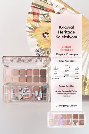 Hafif Dokulu Yoğun Renklere Sahip Göz Farı Paleti CLIO Pro Eye Palette Air (21 Mogamju Library)