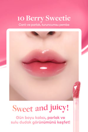 Parlak Bitişli&Hafif Renkli Nemlendirici Etkili Tint DASIQUE Juicy Dewy Glow Tint (10 Berry Sweetie)