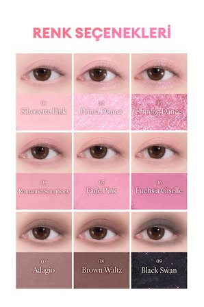 Mat ve Işıltılı Renk Seçenekleri Sunan Far Paleti DASIQUE Shadow Palette (36 Dark Angel)