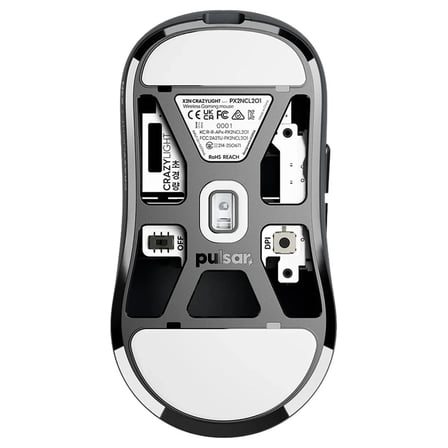 Pulsar X2N CrazyLight Medium Jet Black 8K Hz XS-1 Sensör Kablosuz Simetrik Gaming Mouse (PX2NCL201)