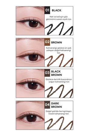 Suya Dayanıklı, İnce Uçlu Göz Kalemi CLIO Sharp So Simple Waterproof Pencil Liner (11 Mute Gray)