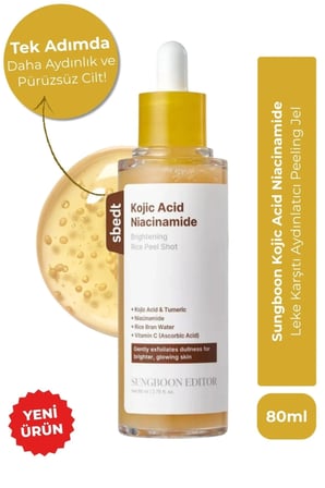 Sungboon Kojic Acid Rice Peel Shot - Leke Karşıtı Peeling Jel