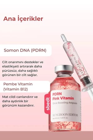 Sungboon PDRN Pink Vitamin Ampoule - Pembe Yenileyici Ampul