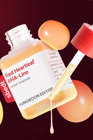 Sungboon Red Heartleaf BHA-Lino Ampul - Dengeleyici Ampul 40ml