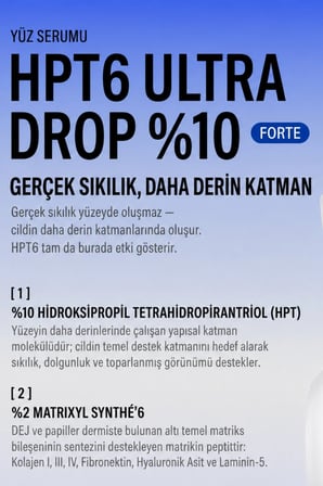 HPT6 Ultra Drop 10% Forte Yoğun Cilt Sıkılaştırıcı Serum 30 ml