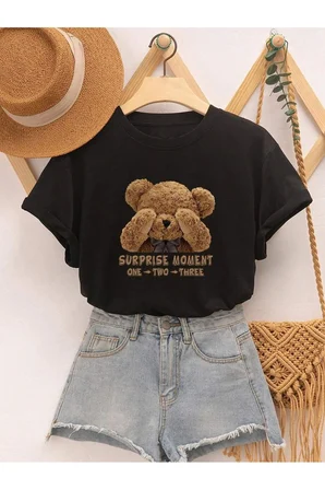 Unisex SURPRISE MOMENT Baskılı Tasarım Tshirt