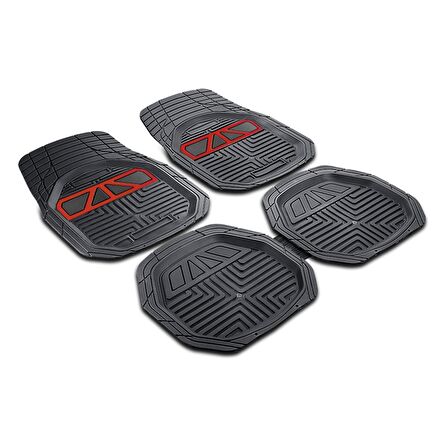 Audi Tt (8N) 2002-2007 3D Extra Havuzlu Kırmızı Oto Paspas