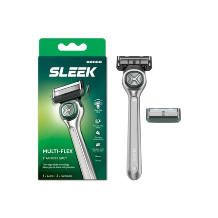 Dorco Pace 6 Sleek Multi-Flex 6 Bıçaklı Sistem Tıraş Makinesi 1 Sap + 2 Yedek Başlık