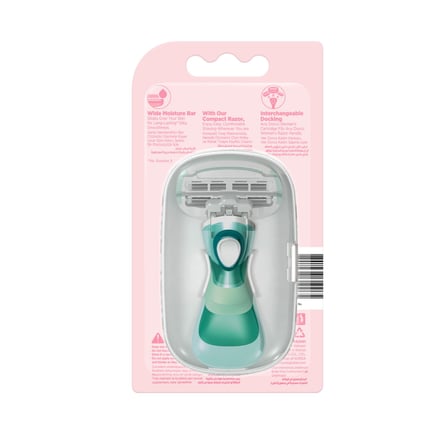 Dorco Everjoy 3 Mini 3 Bıçaklı Kadın Sistem Tıraş Makinesi 1 Sap + 1 Başlık