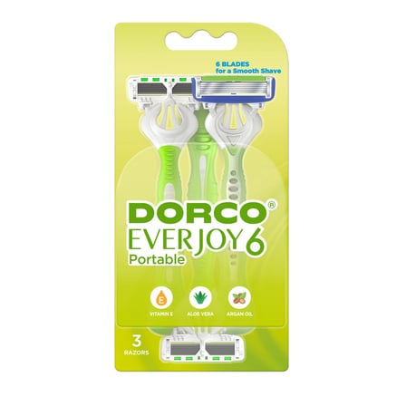 Dorco Everjoy 6 Bıçaklı Kullan At Kadın Tıraş Bıçağı 3lü