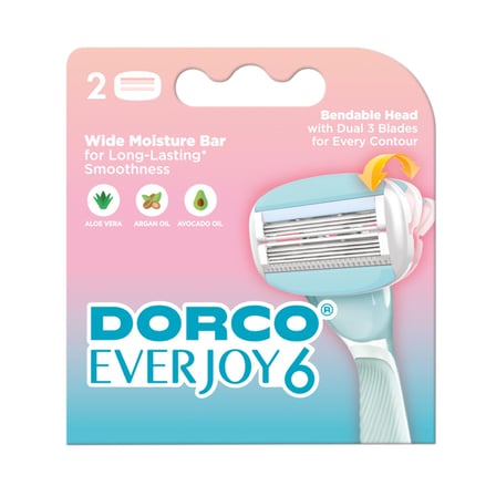 Dorco Everjoy 6 Bıçaklı Kadın Yedek Tıraş Bıçağı 2li