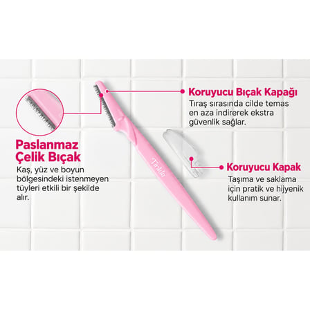 Dorco Tinkle Kullan At Kaş Şekillendirme Usturası 3lü