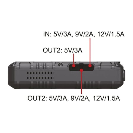 FOR-X X-12000mAh-12 V ŞARZLI AKÜ TAKVİYE-KOMPRESSÖR LASRİK ŞİŞİRME-POWER BANK-LED IŞIK-AKIM-ŞARZ KORUMALI AKÜ TAKVİYE CİHAZI-ÖZEL ÇANTALI