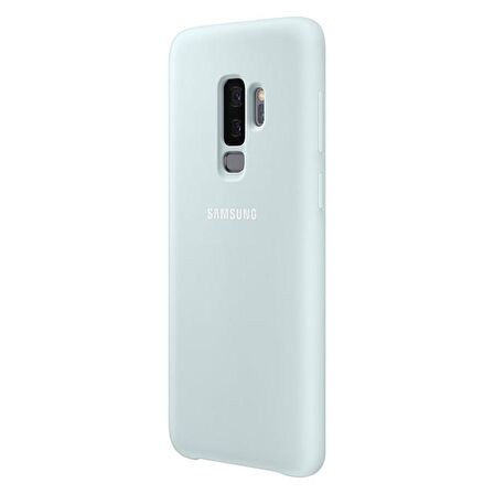 Galaxy S9 ile Uyumlu Kılıf Silicone Cover Mavi EF-PG960TLEGWW