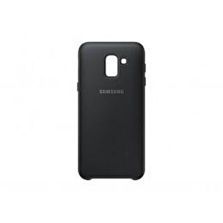 Galaxy J6 2018 ile Uyumlu Dual Layer Sert Kılıf Siyah