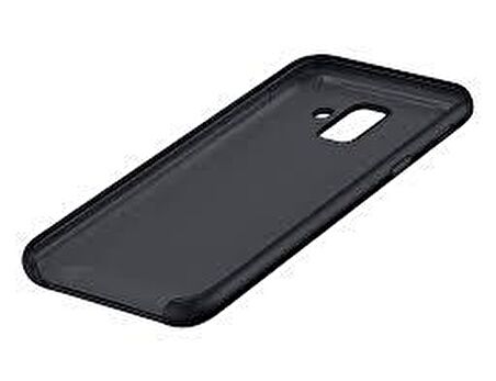 Galaxy A6 2018 ile Uyumlu Çift Katmanlı Arka Kapak Siyah EF-PA600CBEGWW