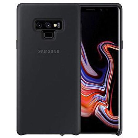 Galaxy Note 9 ile Uyumlu Kılıf Silicone Cover Siyah EF-PN960TBEGWW