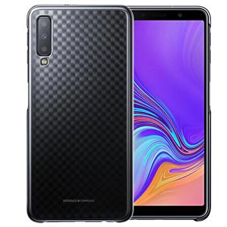 Galaxy A7 (2018) ile Uyumlu Gradation Kılıf Siyah EF-AA750CBEGWW