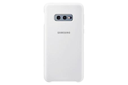 Galaxy S10e ile Uyumlu Kılıf Silicone Cover Beyaz EF-PG970