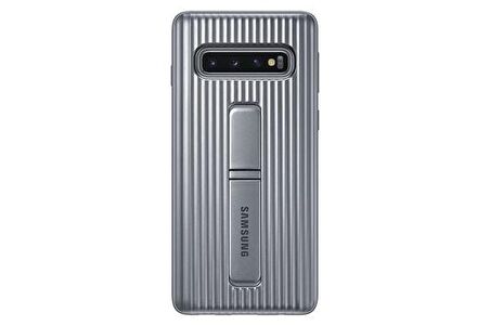 Galaxy S10 ile Uyumlu Protective Standing Cover Gümüş EF-RG973CSEGWW