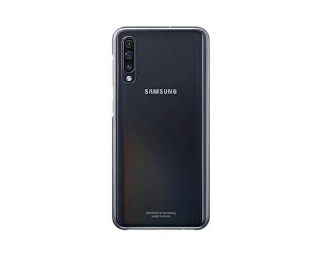 Galaxy A50 ile Uyumlu Clear Cover Siyah EF-AA505CBEGWW