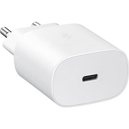 Samsung TypeC 25W Hızlı Şarj Aleti  EP-TA800XWEGWW Beyaz