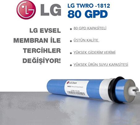 Sulook Su Arıtma Sistemi Lg Membran 80 Gpd ( 4 Adet )**