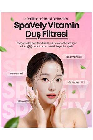 Spavely Akasya Esanslı Duş Başlığı Filtresi Arıtması Güney Kore Menşei Klor Kireç Karşıtı Hoş Kokulu 150 gr