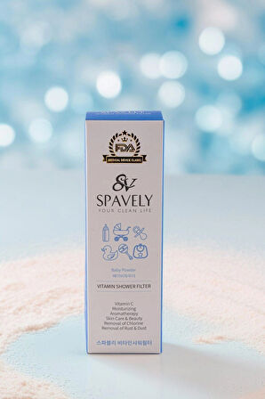 Spavely Bebek Pudrası Duş Başlığı Filtresi Arıtması Güney Kore Menşei Klor Kireç Karşıtı Hoş Kokulu 150 gr