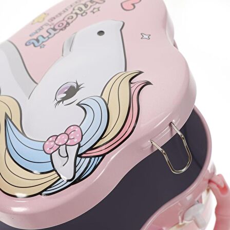 Unick Color Unicorn Anahtarlı Metal  Kumbara
