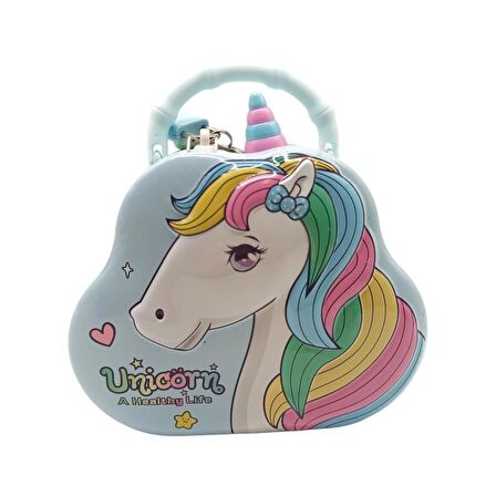 Unick Color Unicorn Anahtarlı Metal  Kumbara