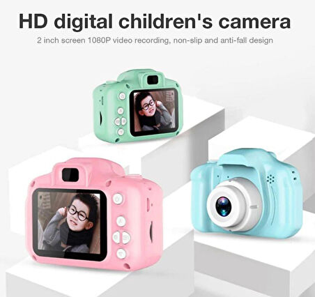 NPS - Çocuklar İçin Dijital Fotoğraf ve Video Makinası - PEMBE