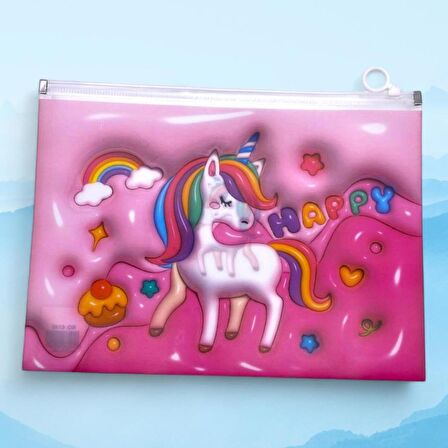 Unick Color 3D Unicorn A4 Kilitli Dosya 1 Adet