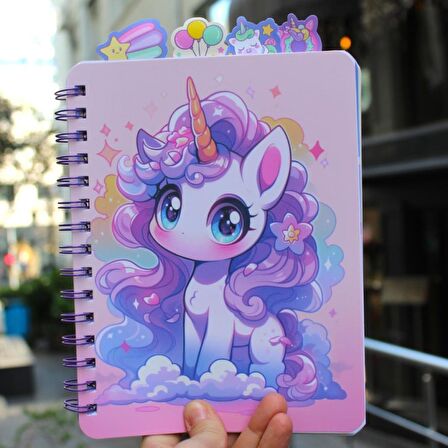 Unick Color Unicorn Seperatörlü A5 Defter