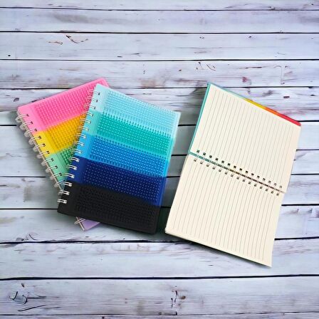 Unick Color Tırtıklı Silikon A5 Defter