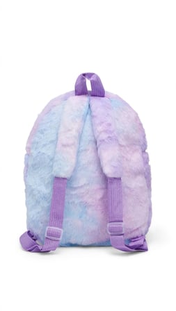 AKILLIELMA-TAROS KABARTMALI PELUŞ SIRT ÇANTASI MAVİ UNICK COLOR UNICORN ORTA BOY 7698