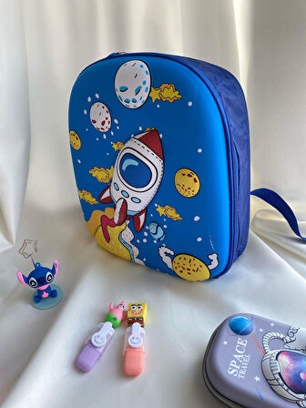 Taros Unick Color Roket Kabartmalı Orta Boy Sırt Çantası