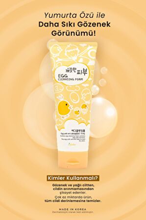 Gözenek Küçültücü Yumurta Sarısı Özü İçeren Yüz Temizleme Köpüğü Esfolio Egg Cleansing Foam 150 g