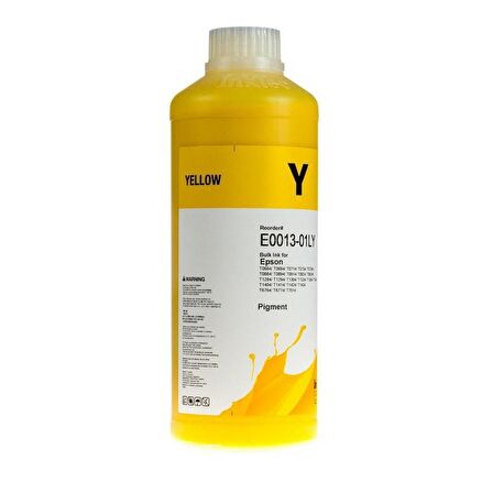 InkTec Epson Muadil 1LT Yellow Pigment Mürekkep (Wf Serisi)(E0013-01LY)