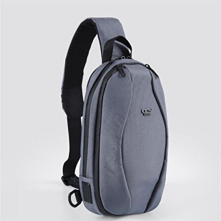 Ççs 31409 Tek Omuz Askılı Sırt ve Göğüs Çantası Gri