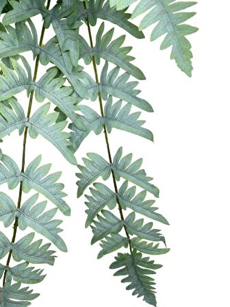 Yapay Çiçek Pastel Cycas Aşk Merdiveni 80cm Eğrelti Otu Sıkas Bitkisi 12 Yaprak 40*80cm Yapay Bitki